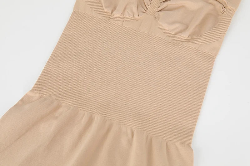 Seam-free Slips For Women Off Shoulder Under Dress Shapewear Dresses Tummy Control Skirt Body Shaping Smoother