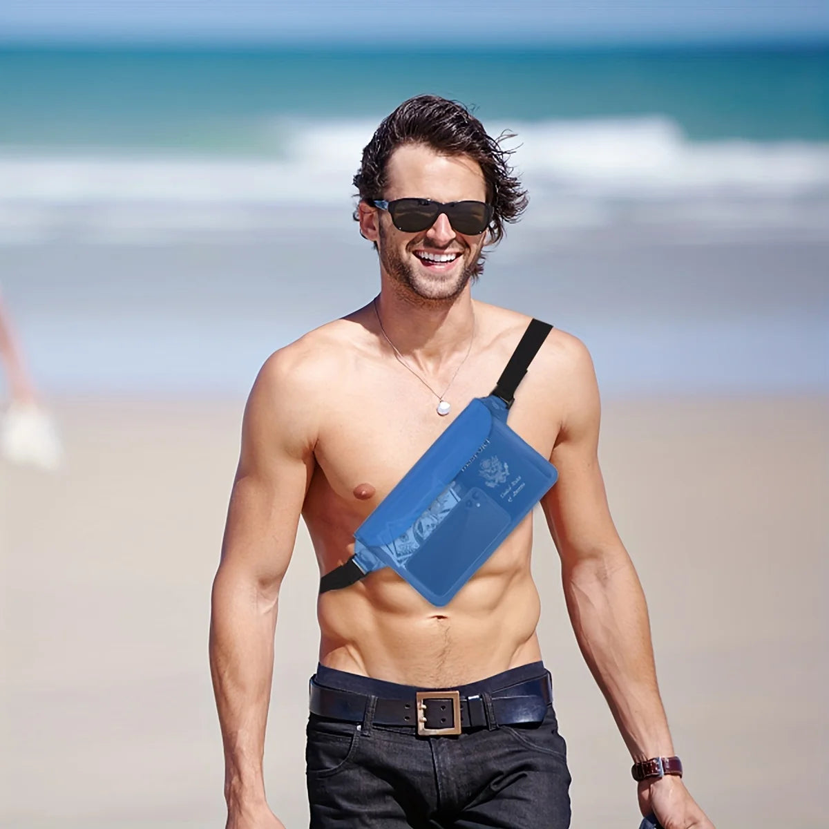 High Quality Waist Bag with Adjustable Strap, Suitable for Beach, Swimming, Diving, Rowing, Fishing Waterproof Belt Bag