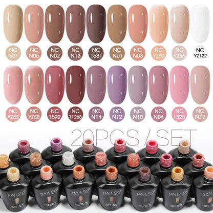 NAILCO 15ml 10/20/30pcs Nail Gel Polish 333 Colors Blue UV&LED Gel Varnish Nude Red Soak Off Semi Permanent UV Nail Gel Varnish