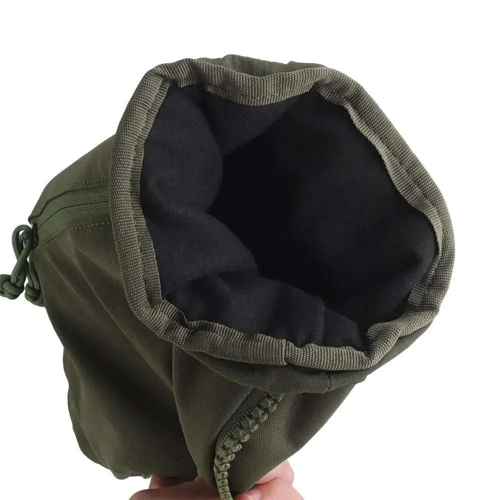 Outdoor DropPouch Muff Hand Warmer Pouch, Stowable Fanny Pack for Winter Airsoft Hunting Gear Camping Hiking Football Fishing