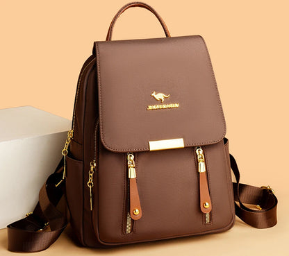 Hot Selling Solid Color Zipper Oxford Fashion Women's Backpack 2024 New Versatile Commuting Large Capacity Soft Female Back Pack