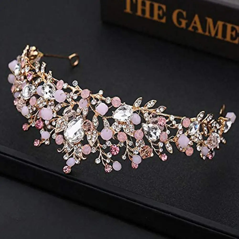 Children's Crown Hair Accessories Princess Costume Crystal Party Birthday Princess Hair Headband Accessories Crown Wedding