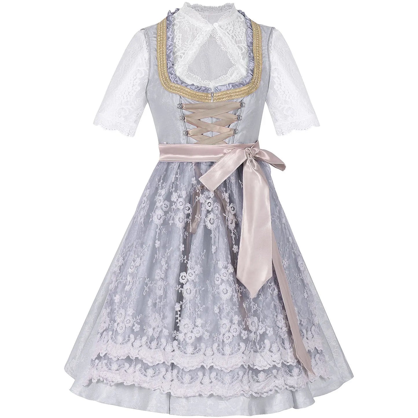 2026 German Oktoberfest Dress for Women (Includes Lingerie and Apron),Halloween and Carnival Costume,Bavarian-Style Maid Outfit