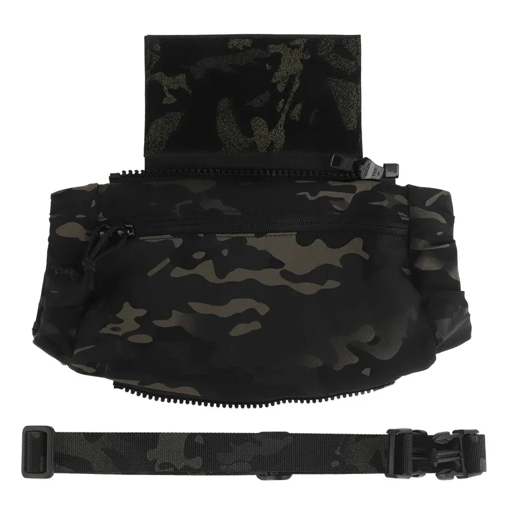 Outdoor DropPouch Muff Hand Warmer Pouch, Stowable Fanny Pack for Winter Airsoft Hunting Gear Camping Hiking Football Fishing