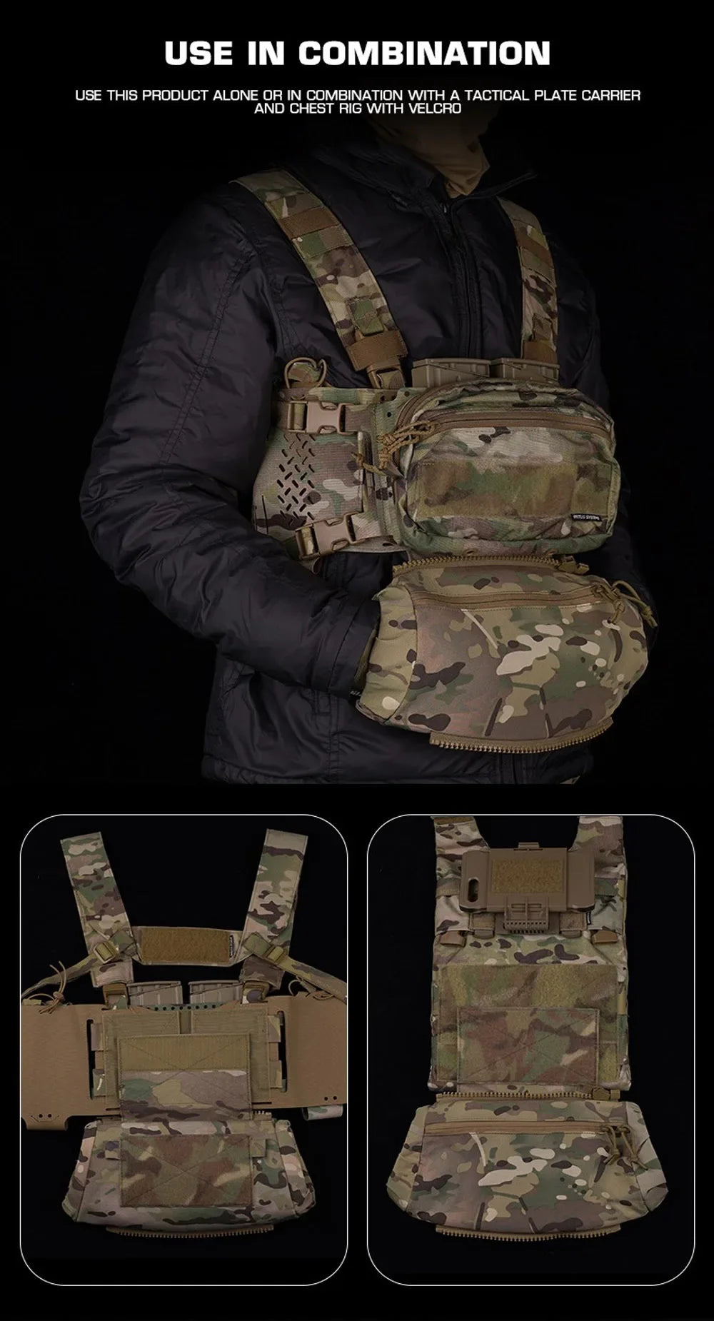 Outdoor DropPouch Muff Hand Warmer Pouch, Stowable Fanny Pack for Winter Airsoft Hunting Gear Camping Hiking Football Fishing