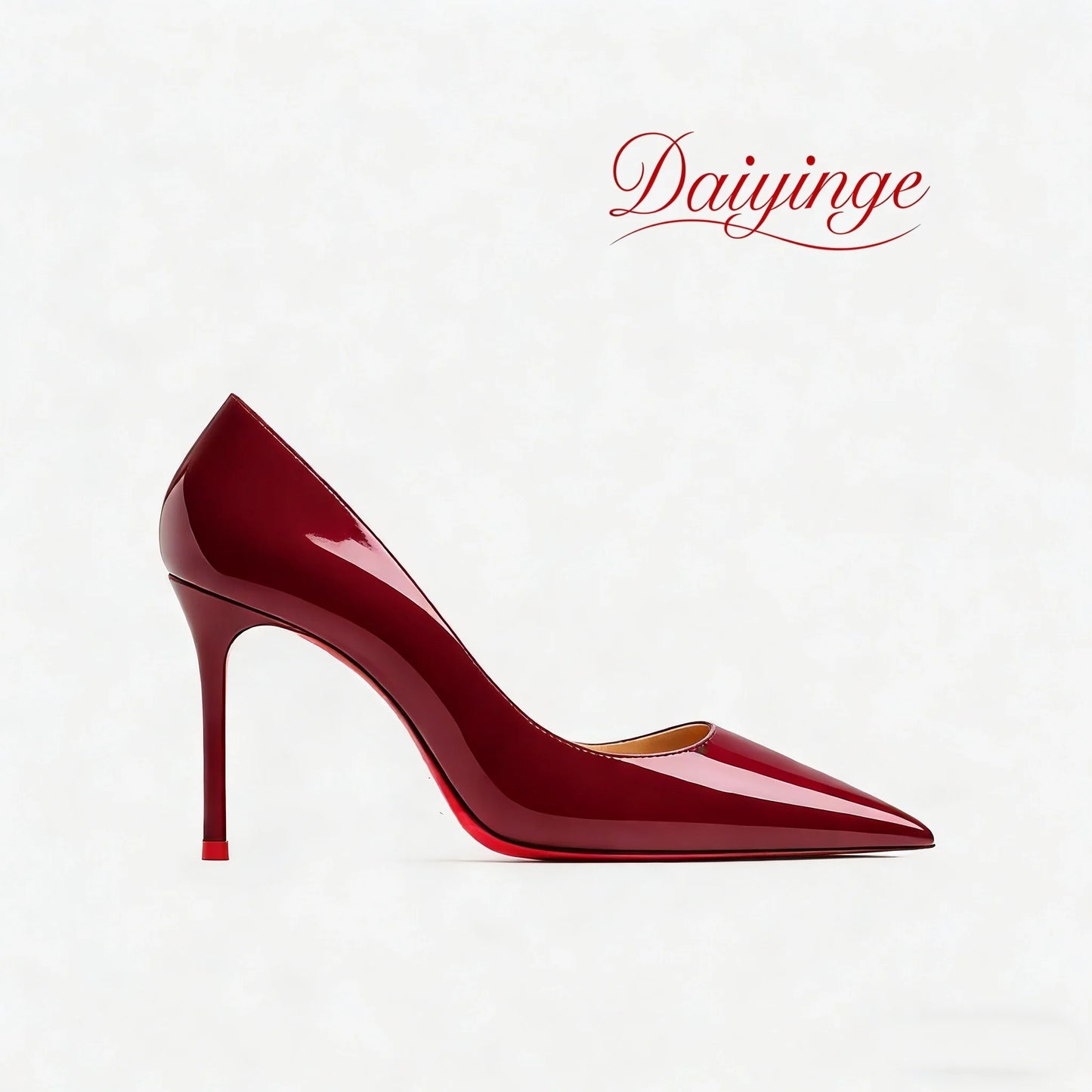 High Heels For Woman 2026 Trend New Leather Luxury Red Shiny Bottom Pointed Toe Stiletto Pumps 12cm Sexy Comfortable Party Shoes