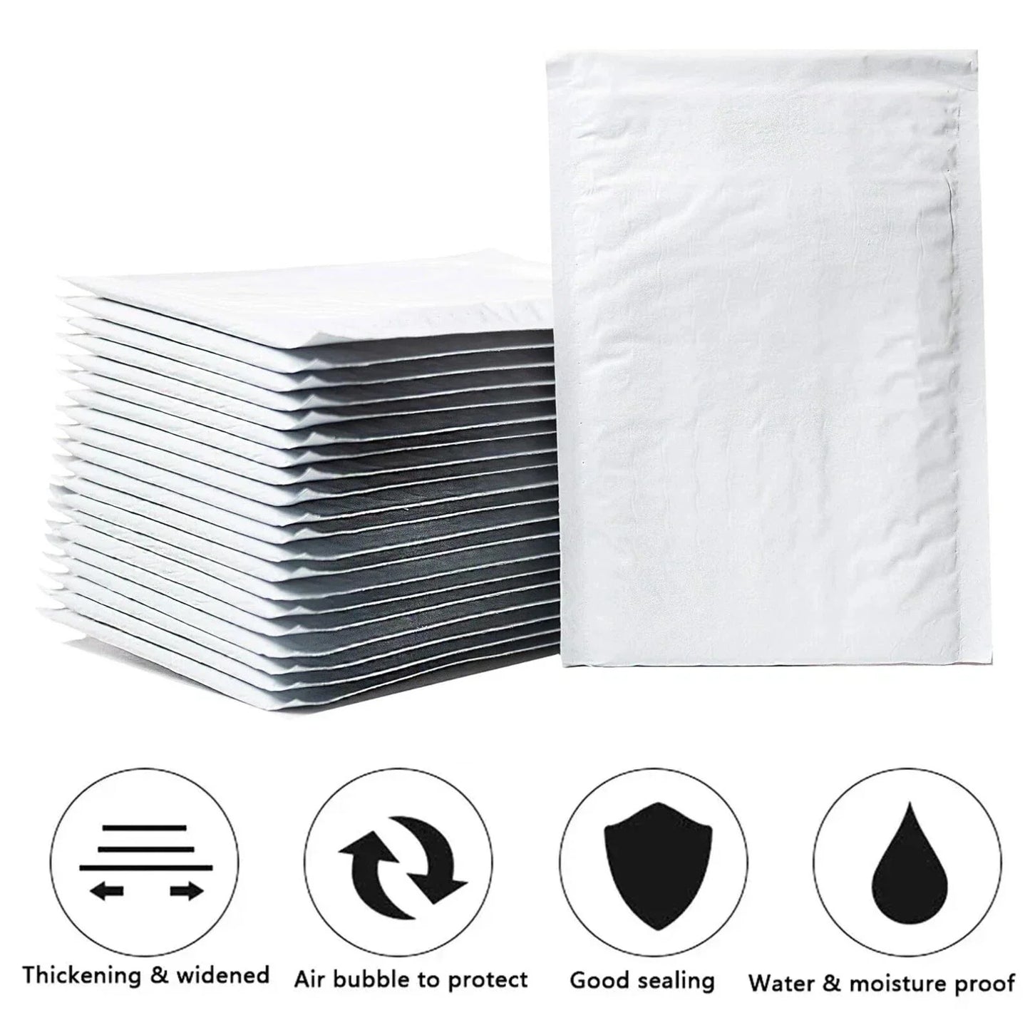 1000 PCS #000 4x7 POLY BUBBLE MAILERS SHIPPING MAILING PADDED BAGS ENVELOPES SELF SEAL