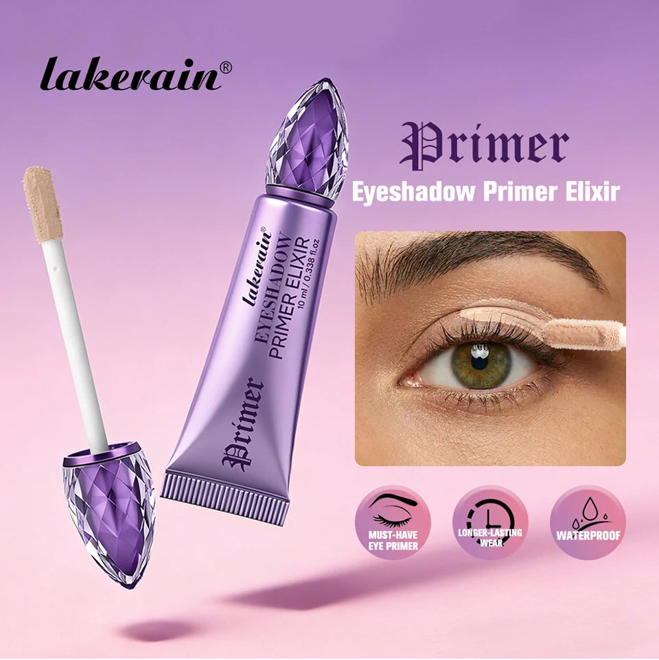 Waterproof Eyeshadow Primer Potion Nude Eyelid Base Primer for Smooth Eye Makeup Waterproof & Long-Lasting Translucent