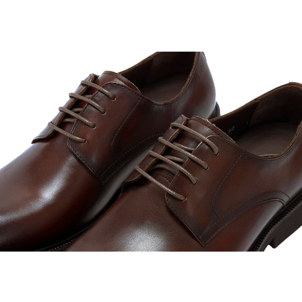 High Quality Men's Oxford Shoes Genuine Leather Office Derby Dress Shoes for Business Casual Wear