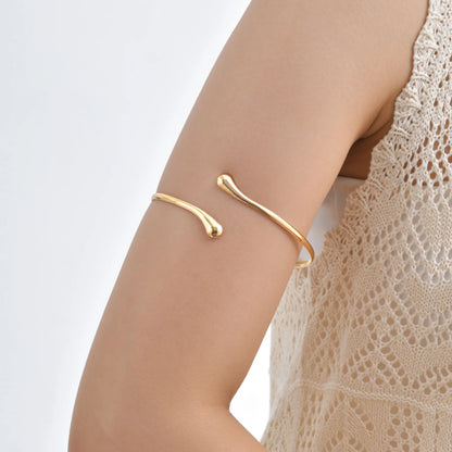 Upper Arm Armlet Bracelets for Women, Fashion Creative Spiral Line Adjustable Armband Cuff Bangle, Luxury Aesthetic Jewelry