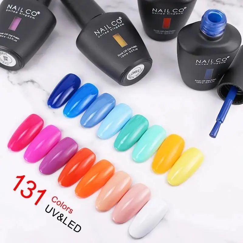 NAILCO 15ml 10/20/30pcs Nail Gel Polish 333 Colors Blue UV&LED Gel Varnish Nude Red Soak Off Semi Permanent UV Nail Gel Varnish