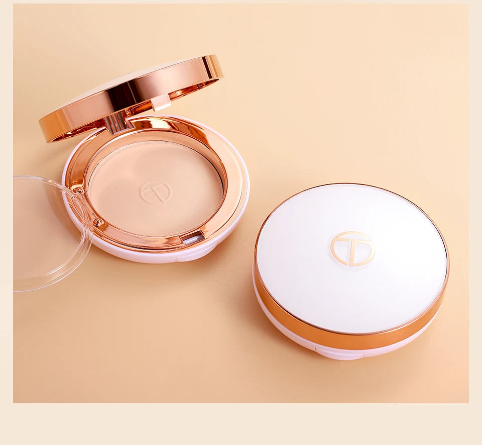 Silk Smooth Oil Control Pressed Powder Makeup Setting Powder Waterproof Long Lasting Face Powder For Flawless Matte Finish