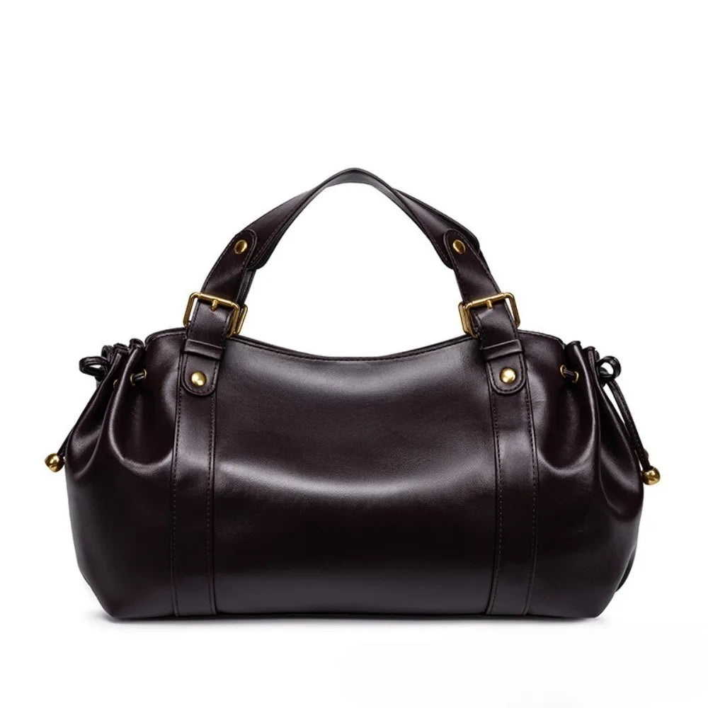 Solid Color Simple Handbag Work Commuter Fashion Women's Bag Shoulder Tote Bag Soft and Comfortable Pillow Bag