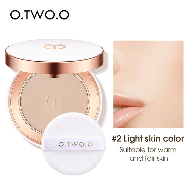 Silk Smooth Oil Control Pressed Powder Makeup Setting Powder Waterproof Long Lasting Face Powder For Flawless Matte Finish