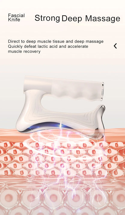 2025 New Electric Fascia Knife Vibration Body Massager Muscle Relaxation Body Lifting Hyperblade Massage Blade Tool