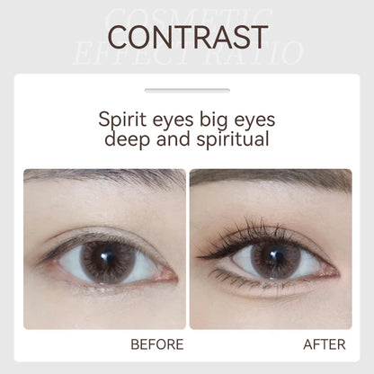 Portable Gel Eyeliner Black and Brown, Water Proof Smudge Proof Eyeliner Cream, Quick Drying Last for All Day Long Brow Eyeliner
