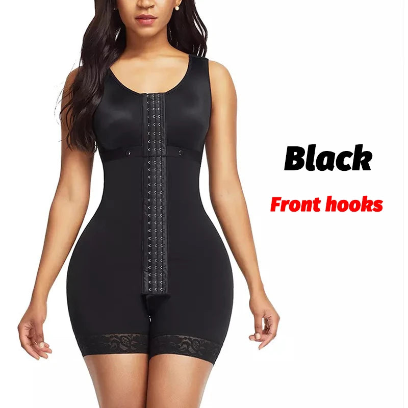 Full Body Corset Bodysuit Carving Shaper Tights Postpartum Girdles Fajas Colombian Sheath Butt Push Up Women Modeling Shapewear
