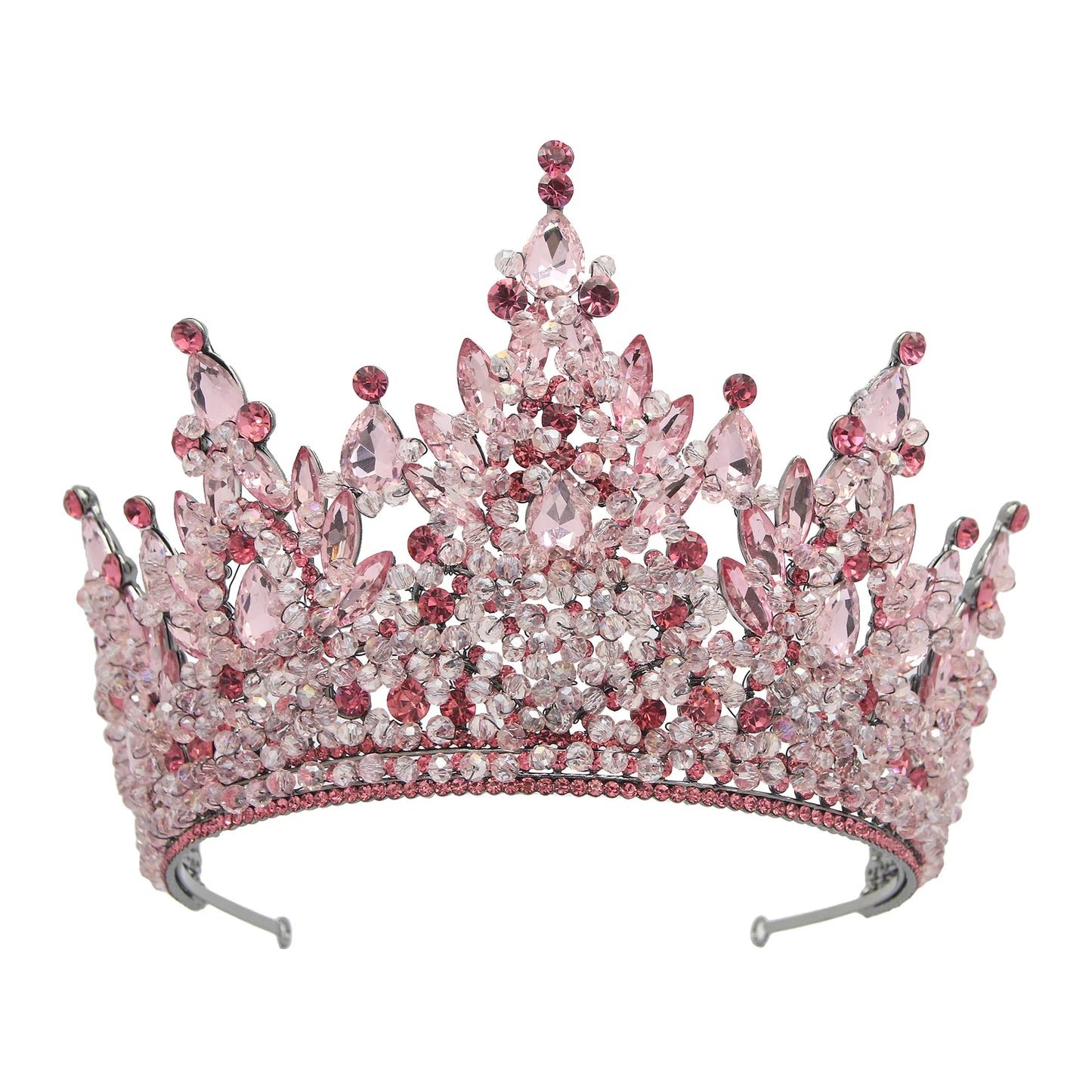 Queen Crowns For Women Crystal Princess Big Bridal Tiara Crown For Wedding Bride Pageant Miss Universe Hair Jewelry Headdress