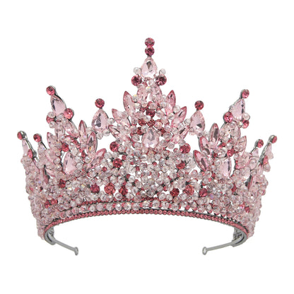 Queen Crowns For Women Crystal Princess Big Bridal Tiara Crown For Wedding Bride Pageant Miss Universe Hair Jewelry Headdress