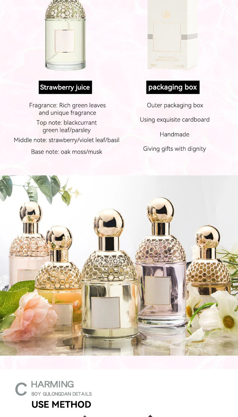 Flora Water Language Women Perfume Floral Fruity Long Lasting Eau De Toilette 100ml Fresh Natural Summer Scent For Beach