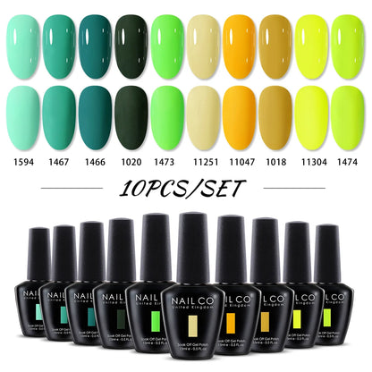 NAILCO 15ml 10/20/30pcs Nail Gel Polish 333 Colors Blue UV&LED Gel Varnish Nude Red Soak Off Semi Permanent UV Nail Gel Varnish