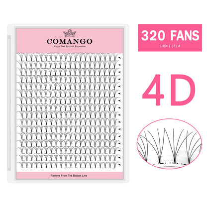 320 Fans Premade Volume Fans 3D 4D 5D 6D 8D 10D Soft Naturl Matte Eyelashes Large Capacity Cilios Individual Lash Extension