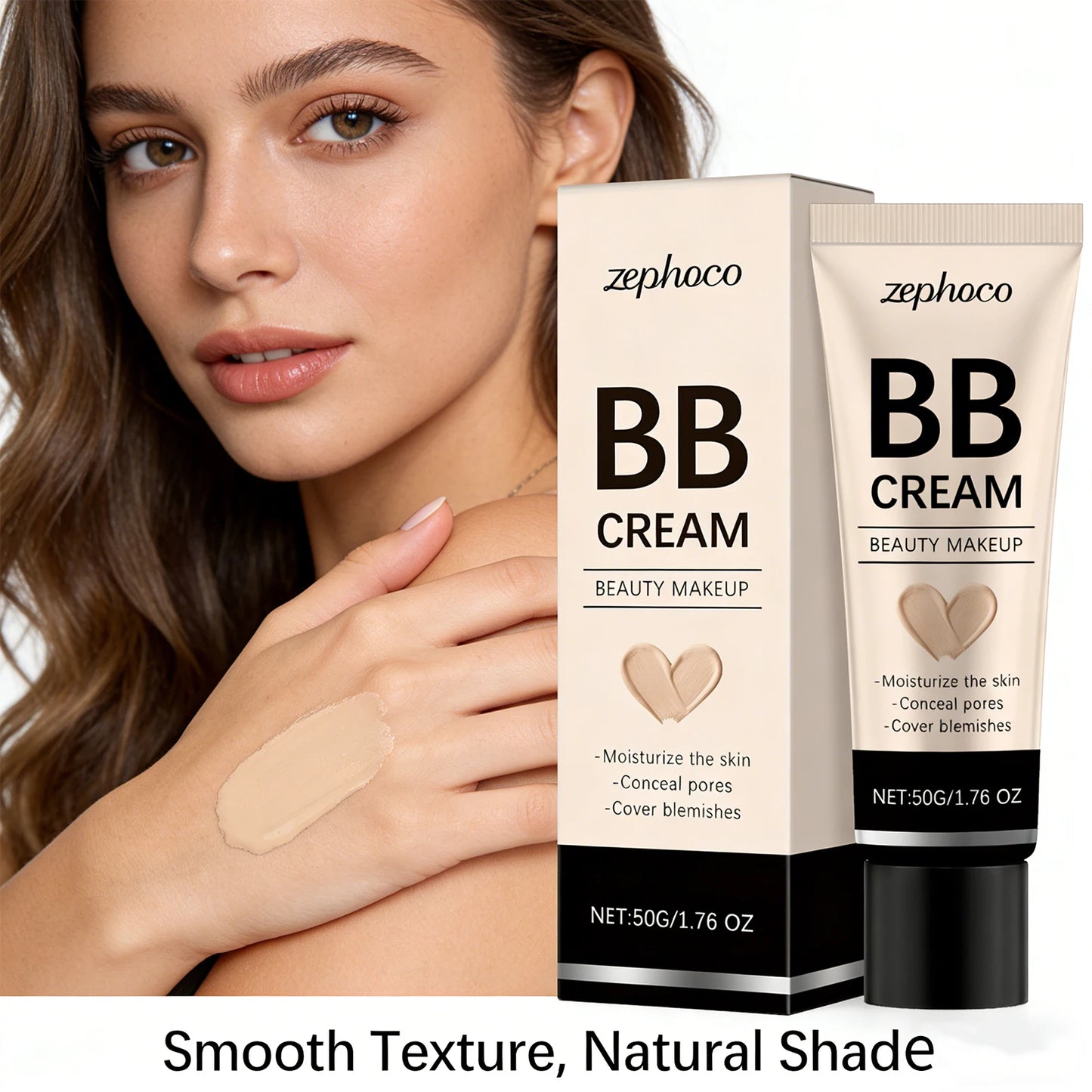 Natrual Concealer BB Cream Covering Acne Scars Full Coverage Cover Blemishes Oil Control Concealer Cream for Face Cosmetics