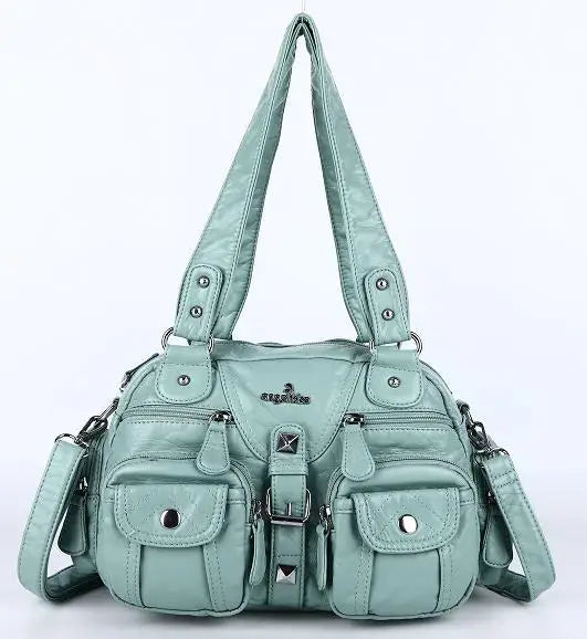 Vintage Women Handbags Satchel Top-handle Handbag PU Shoulder Bag Dumpling Pack Give Gifts Shoulder Bags Phone Money Pack