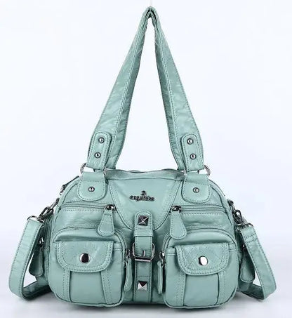 Vintage Women Handbags Satchel Top-handle Handbag PU Shoulder Bag Dumpling Pack Give Gifts Shoulder Bags Phone Money Pack