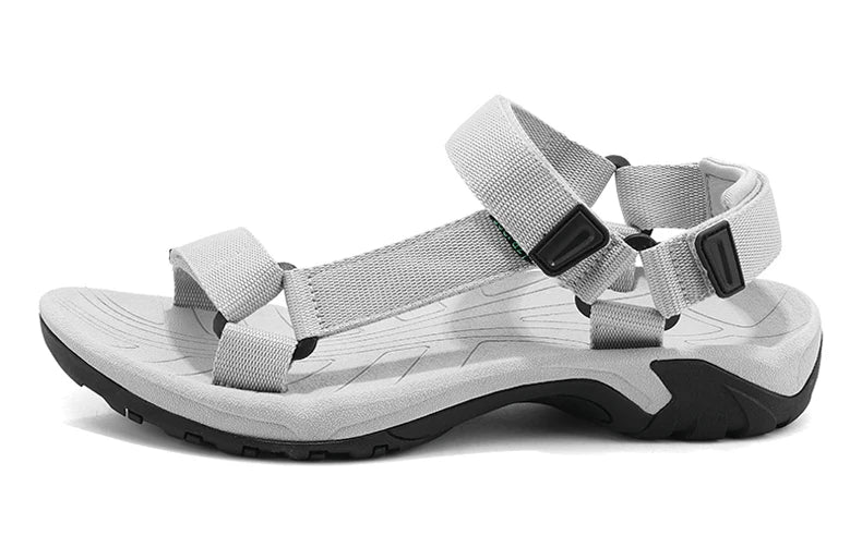 High Quality Summer Open Shoes Men Outdoor Adjustable Sandals Beach Gladiator Rome Breathable Green Pure Black Big Size 47 48