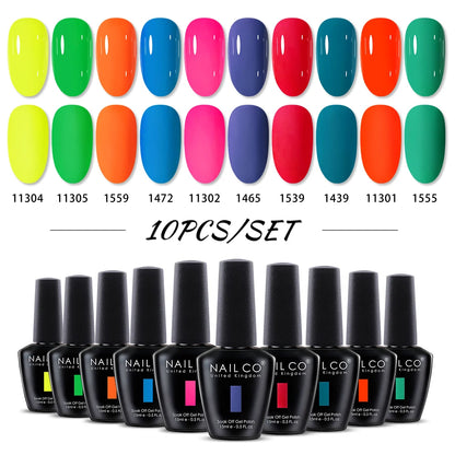 NAILCO 15ml 10/20/30pcs Nail Gel Polish 333 Colors Blue UV&LED Gel Varnish Nude Red Soak Off Semi Permanent UV Nail Gel Varnish