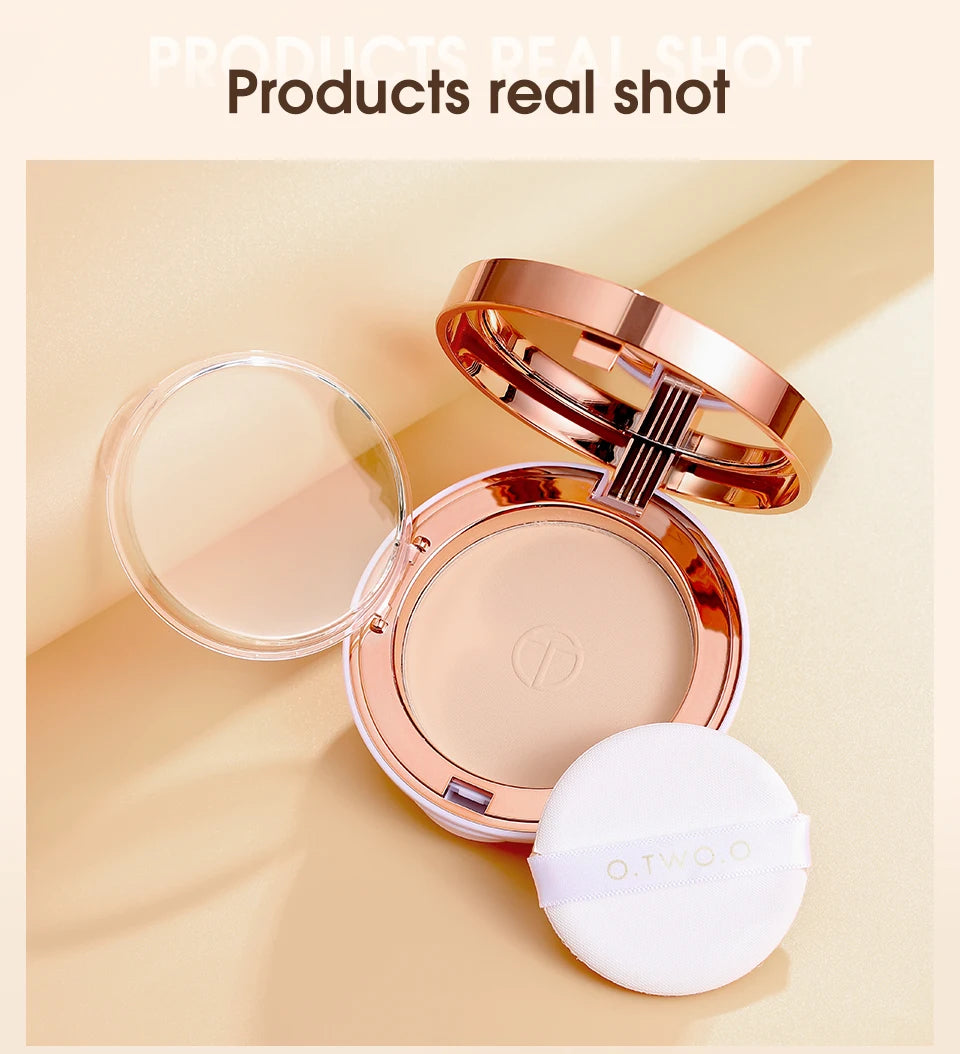 Silk Smooth Oil Control Pressed Powder Makeup Setting Powder Waterproof Long Lasting Face Powder For Flawless Matte Finish