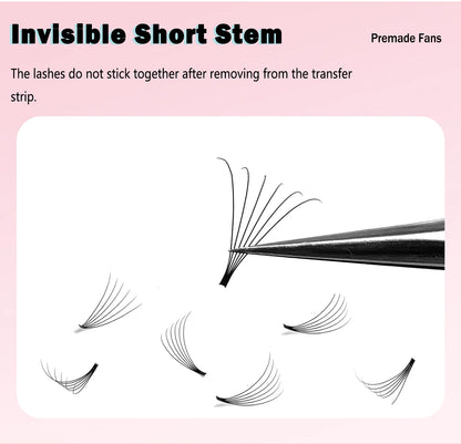 320 Fans Premade Volume Fans 3D 4D 5D 6D 8D 10D Soft Naturl Matte Eyelashes Large Capacity Cilios Individual Lash Extension