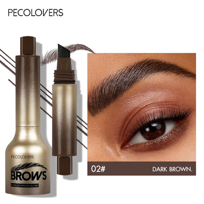 1PC Eyebrow Gel Pen with Angled Brush - Quick-Dry, Long-Lasting, Natural Shaping & Filling for All Skin Types, Waterproof