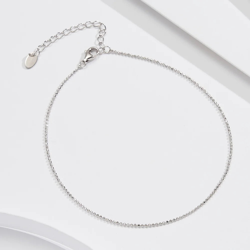 ORSA JEWELS 925 Sterling Silver Mariner Chain Anklets Fashion Women Summer 14K Gold Foot Bracelet Ankle Straps Jewelry SA24