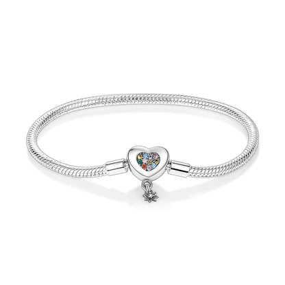 925 Sterling Silver Travel Plane Snake Basic Chain Cat and Moon Bracelet fit Original Charm Beads DIY Women Design Jewelry Party