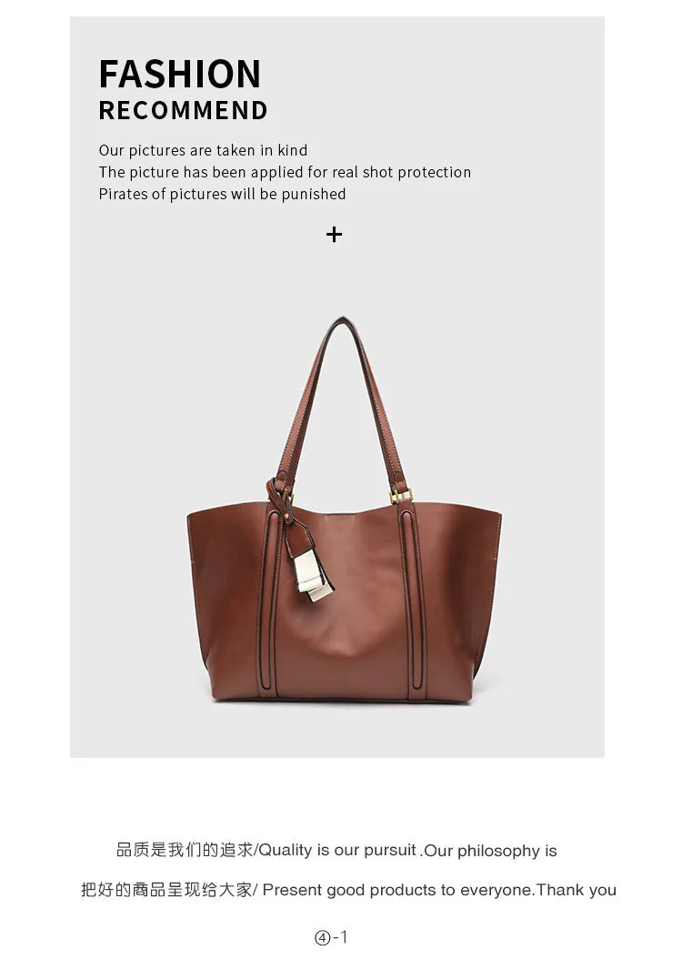 Large Capacity Tote Bag Luxury Designer Women Shoulder Bag Pu Leather Bucket Bags For Women Handbags And Purses New 2026 Shopper