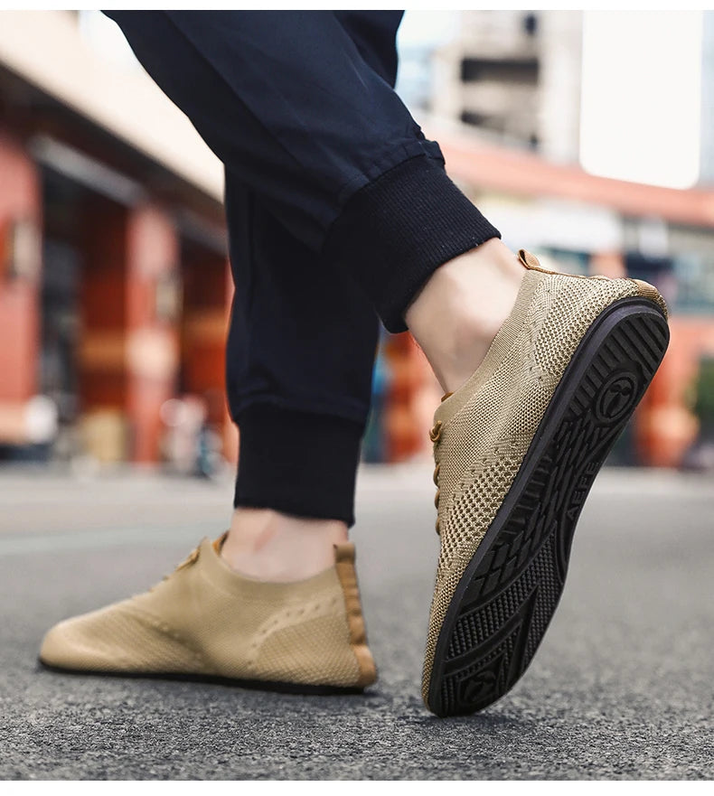YRZL Men's Shoes Breathable Casual Driving Shoes Indoor Outdoor Men Shoes Loafers Lightweight Comfortable Soft Sole Walking Shoe