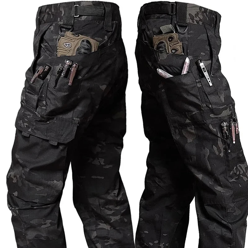 New Tactical Work Pants Men Casual Outdoor Waterproof Cargo Trousers 2/1Pcs Multi-pocket Wear-Resistant Outdoor Training Trouser