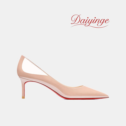 High Heels For Woman 2026 Trend New Leather Luxury Red Shiny Bottom Pointed Toe Stiletto Pumps 12cm Sexy Comfortable Party Shoes