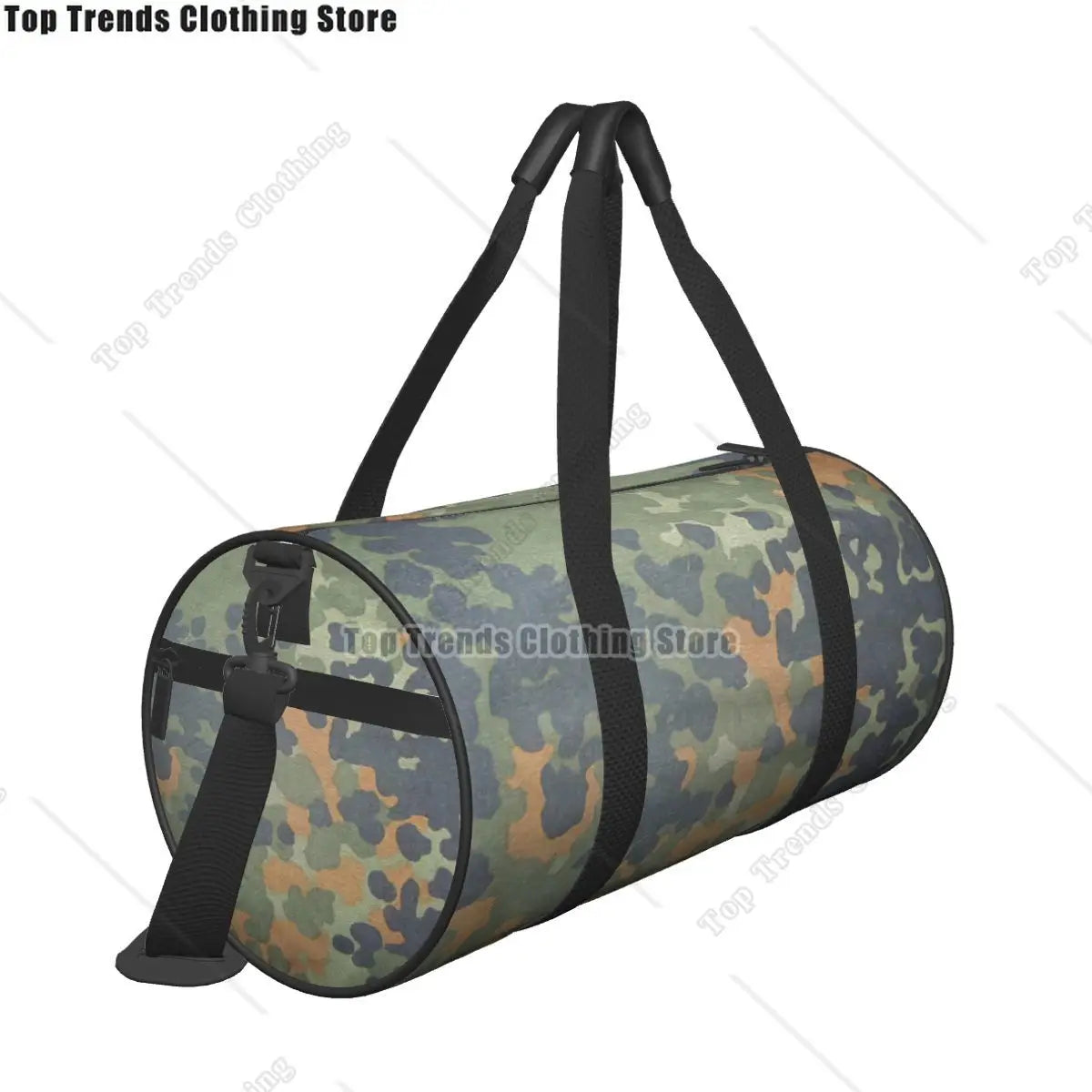 Camo Travel Bags Men Fitness Handbag Cylinder Shoulder Bag Women Large Travel Tote Luggage Bag Gym Handbags