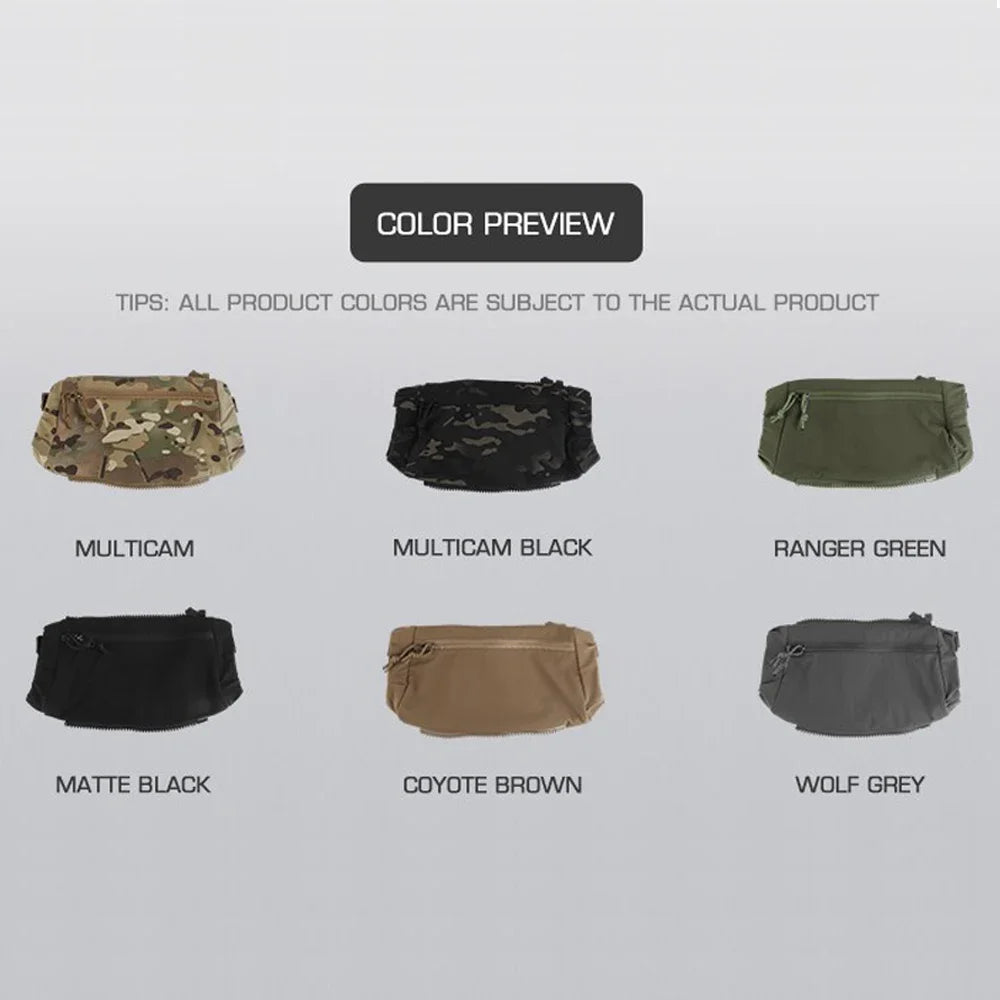 Outdoor DropPouch Muff Hand Warmer Pouch, Stowable Fanny Pack for Winter Airsoft Hunting Gear Camping Hiking Football Fishing