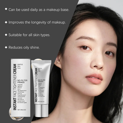 Face Tighten Cream Face Primer Moisturizer Pre-Makeup Isolation Hydrating Base Smoothing Fine Lines Firming Brightening Face Ski