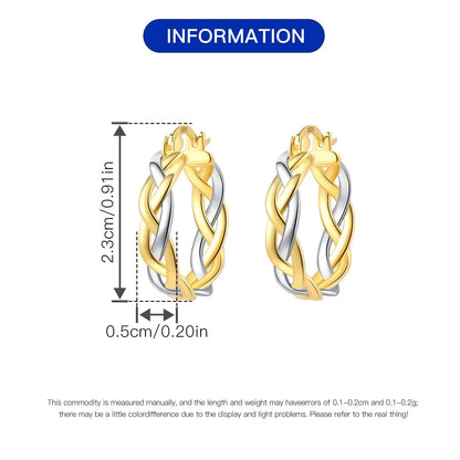 925 Sterling Silver Exquisite Multi-layer Ear Ring Jewelry Versatile Hoop Earrings For Women Jewelry Fine Birthday Party Gift