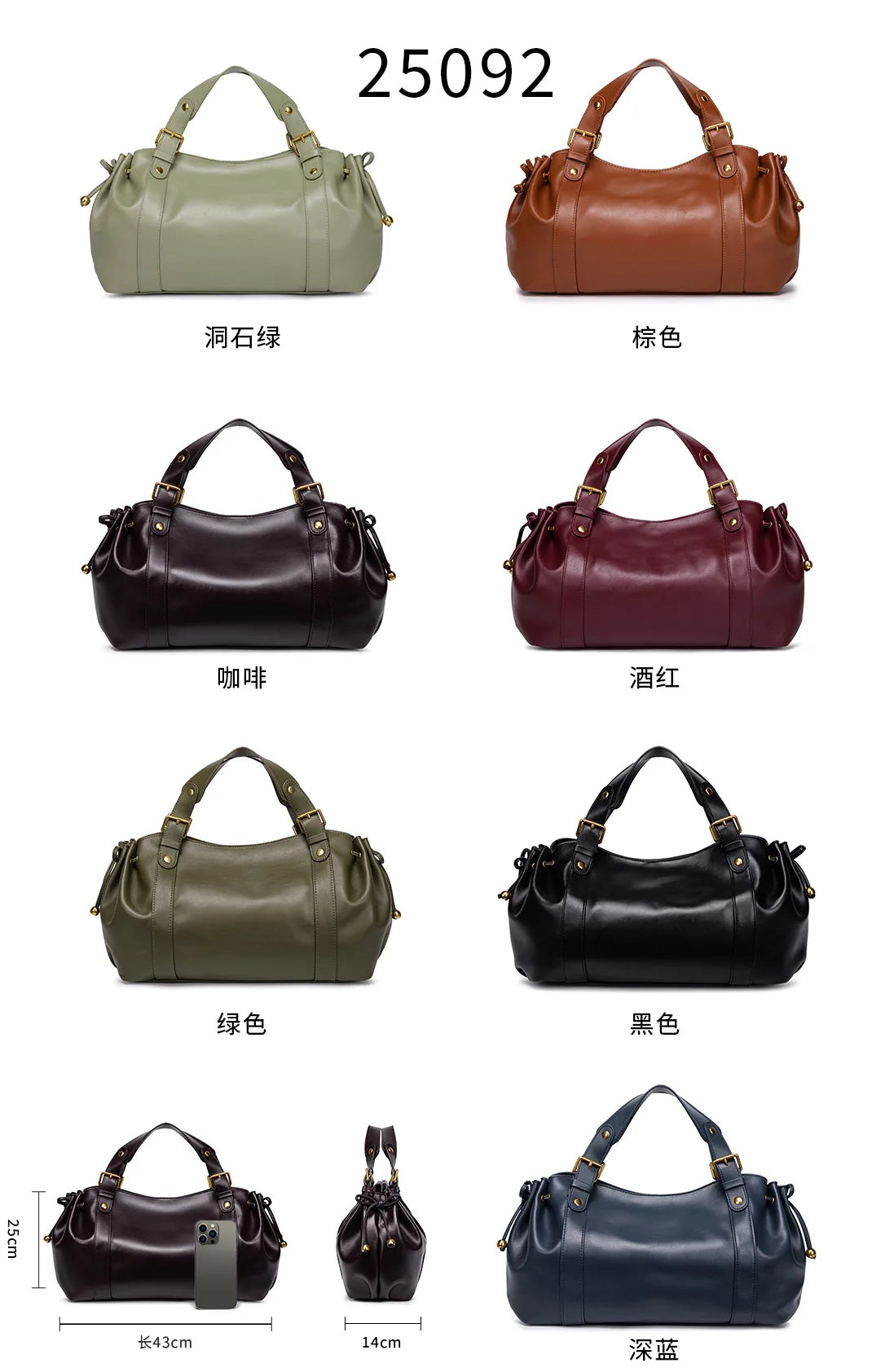 Solid Color Simple Handbag Work Commuter Fashion Women's Bag Shoulder Tote Bag Soft and Comfortable Pillow Bag