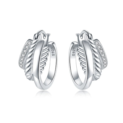 925 Sterling Silver Exquisite Multi-layer Ear Ring Jewelry Versatile Hoop Earrings For Women Jewelry Fine Birthday Party Gift