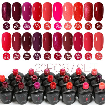 NAILCO 15ml 10/20/30pcs Nail Gel Polish 333 Colors Blue UV&LED Gel Varnish Nude Red Soak Off Semi Permanent UV Nail Gel Varnish