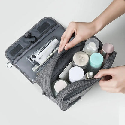 High Quality Women Waterproof Cosmetic Bag Travel Makeup Bags Toiletries Organizer Hanging Dry And Wet Separation Storage Bag