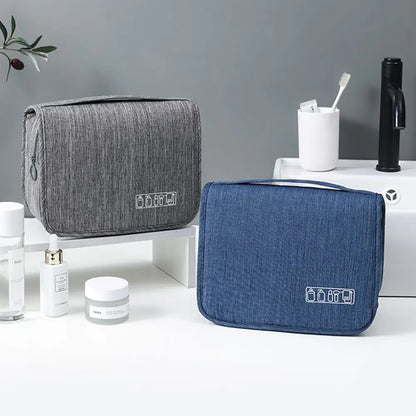 High Quality Women Waterproof Cosmetic Bag Travel Makeup Bags Toiletries Organizer Hanging Dry And Wet Separation Storage Bag