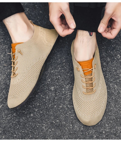 YRZL Men's Shoes Breathable Casual Driving Shoes Indoor Outdoor Men Shoes Loafers Lightweight Comfortable Soft Sole Walking Shoe